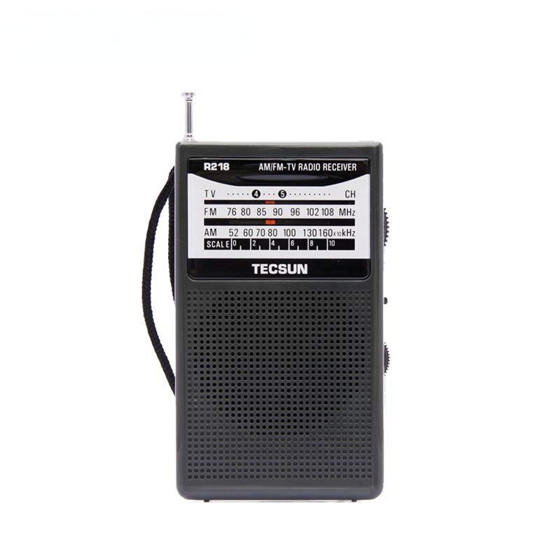 Portable r-218 AM / FM / TV audio radio with built... – Grandado