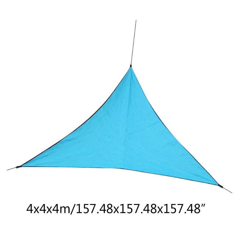 4m Outdoor Triangle Sun Shade Cloth Sail Canopy Waterproof UV Block Awning Protection Shelter for Patio Backyard Garden O15 21