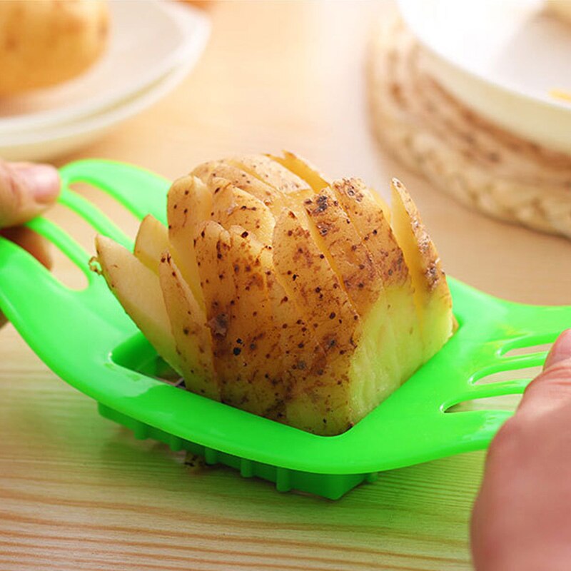 Manual Stainless Steel Vegetable Potato Slicer Cutter Chopper Chip Multifunctional Potato Chopper Cheese Slicer Kitchen Gadgets