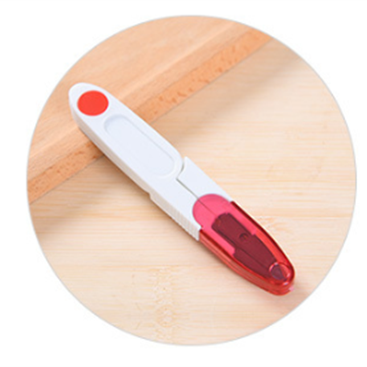 Portable Cross Stitch Tailor Scissor DIY Tool Sewing Supplies fish line cutter Thrum Yarn Thread Clipper Nipper Trimmer: Red