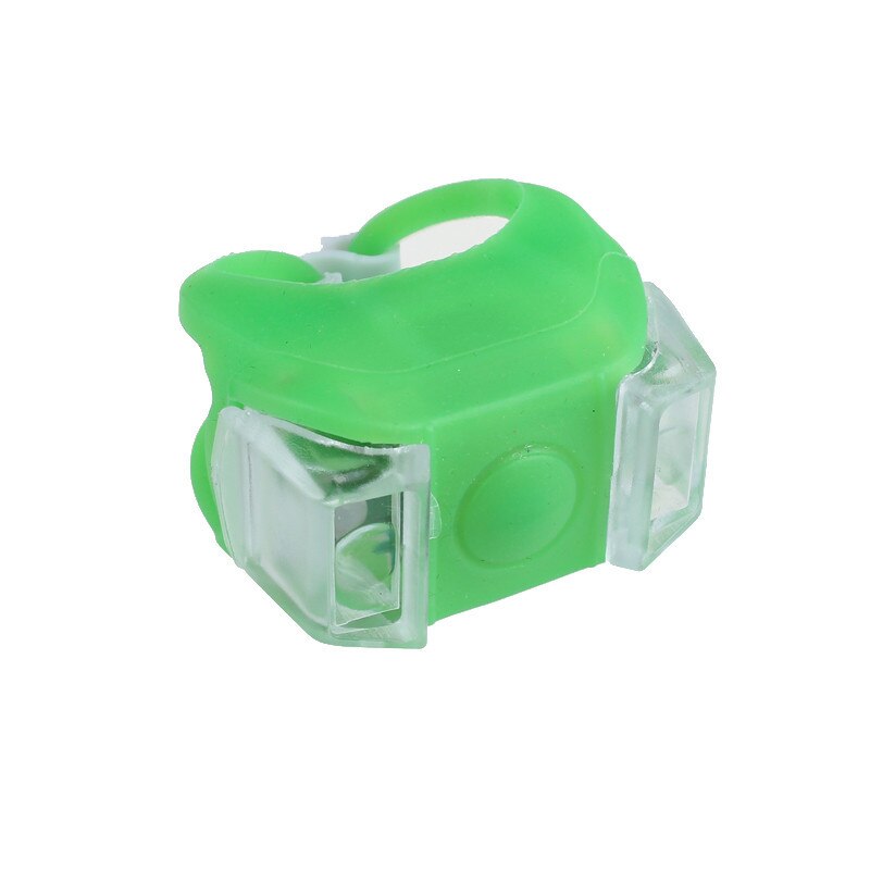 Silicone Bicycle Safety Lighting Led Light Lamp Flashlight Bike RdNight riding Cycling lighting warning Led Light#60: Green 