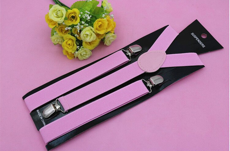 Adjustable Elasticated Adult Suspender Straps Unisex Women Men Y Shape Elastic Clip-on Suspenders 3 Clip Pants Braces