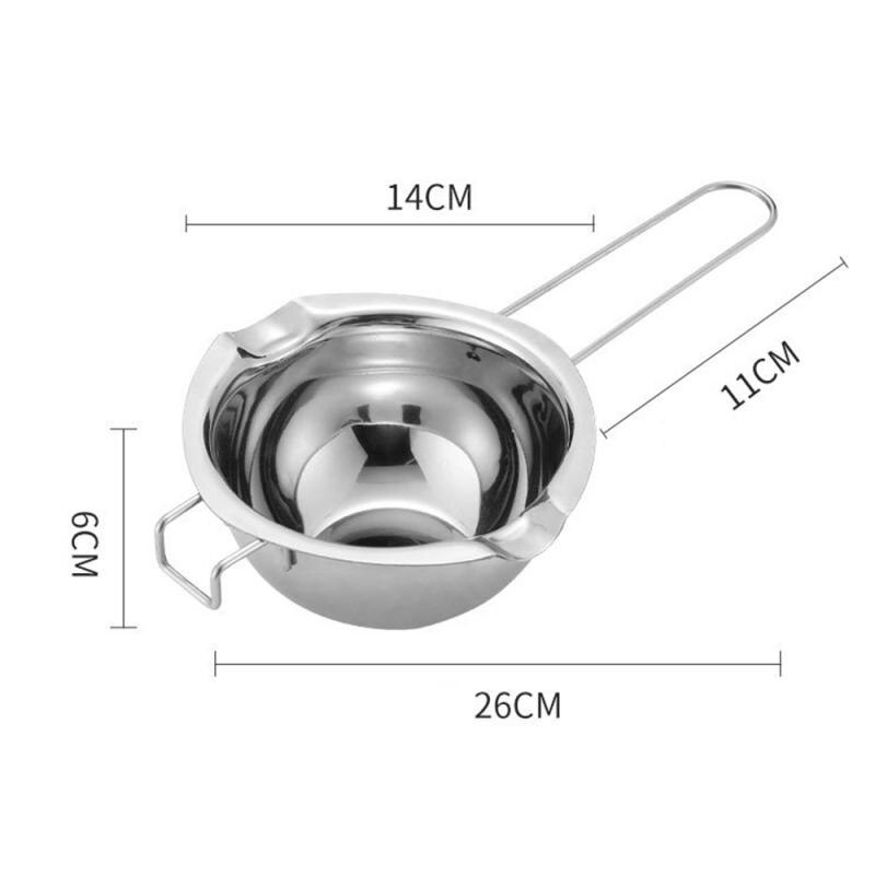 Olla de acero inoxidable para fundir cera, jabón artesanal para velas, mantequilla de Chocolate, jabón antiadherente, fácil limpieza, muebles de Cocina