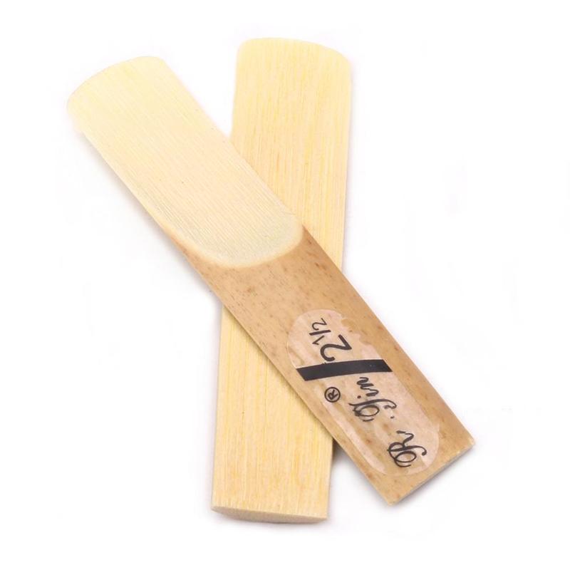 10Pcs Saxophone Reed Alto Saxophone Reed Strength 2.5 No. Natural Reed Acoustic Guitar Music Instrument Parts Accessory