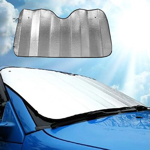 Parasol plegable para coche, 1 unidad de 130cm x 60cm, cubierta para parabrisas de coche, parasol frontal, parasol de ventanilla trasera, accesorios para coche Exterior