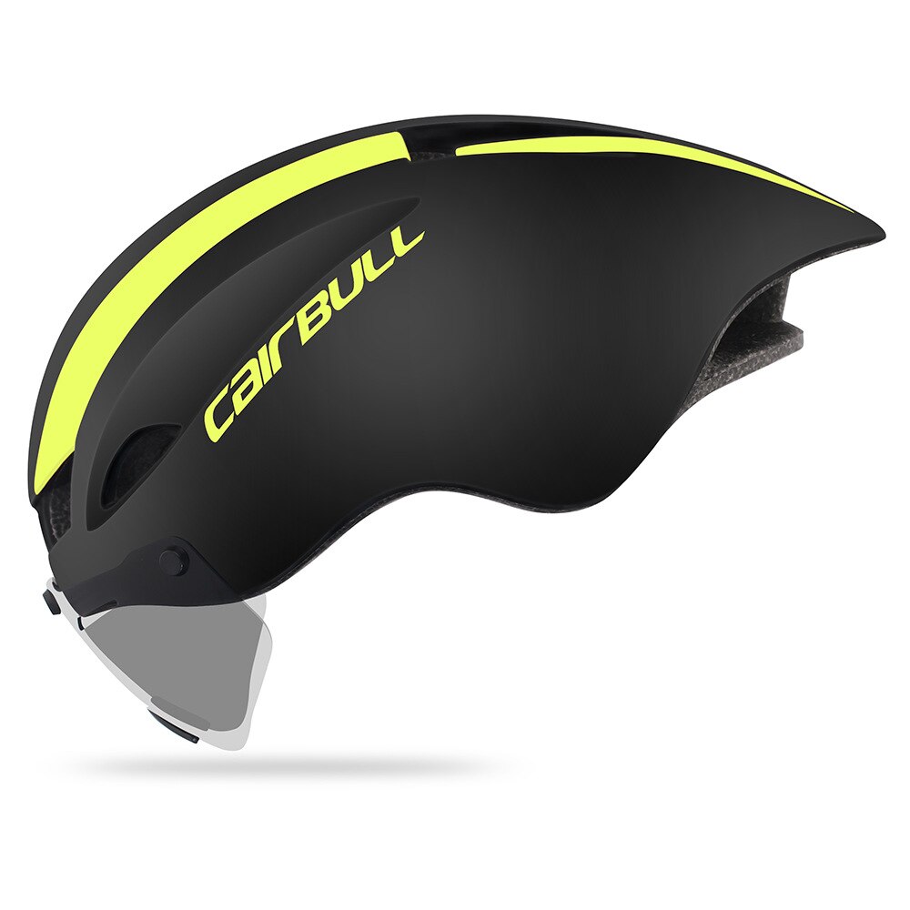 Cairbull fietshelm, winddicht, racefiets, mountainbikehelm, bril, outdoor, ademend, racefietshelm: Zwartgroen