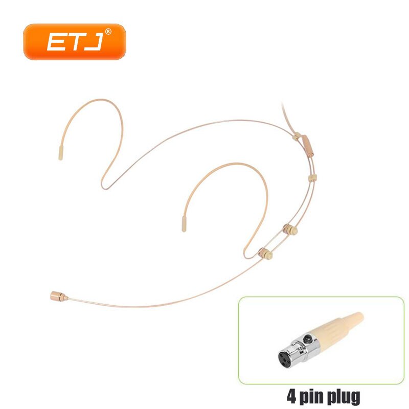 Skin Color High-Grade Ear-Hanging Invisible Microphones Host Headset Condenser Microphone Transmitter XLR