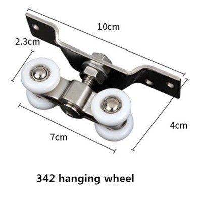 Bewegende 360 Graden Deur Opknoping Ronde Glazen Hardware Katrol Opknoping Mute Rail Wiel Balkon Schuifdeuren Kast 4 Wiel: Roze