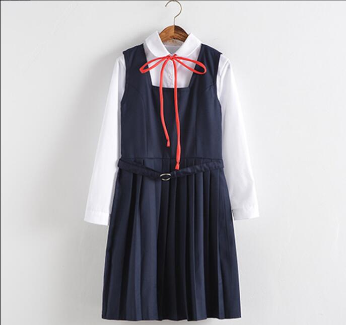 School Uniforms Short Or Long Sleeve Shirt and Vest Dress Japanese Preppy Style Girls Uniform Anime Costumes S-XL