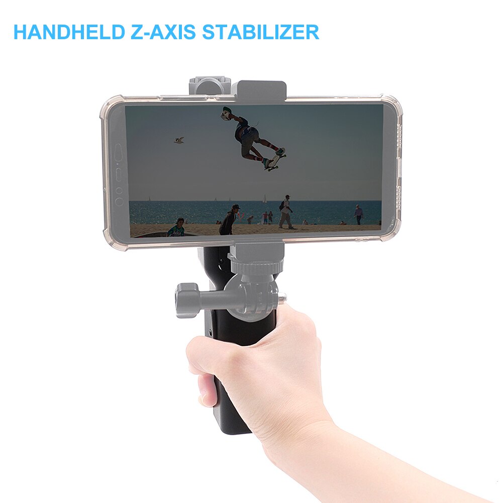 Portable Vlog Monopod Shock Absorber Handheld Stabilizer Z Axis Photography Outdoor Camera Phone Clip ABS For Osmo Pocket 2