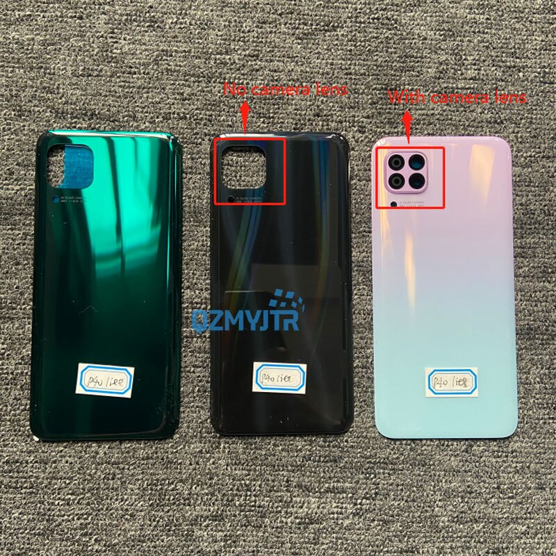 6.4 &quot;Voor Huawei P40 Lite JNY-L21 JNY-L22 Back Glass Cover Batterij Behuizing Deur Lens Rear Case Met Camera Lens nova 7i 6SE 6 Se