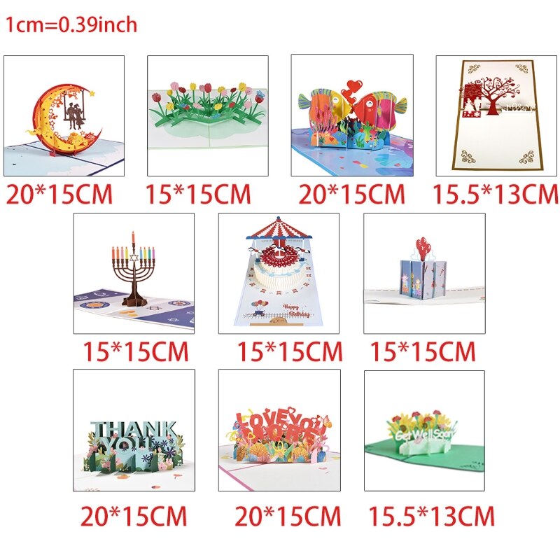 3D Get Well Soon Card Pop-Up Flowers Greeting Card Sympathy Mothers Day Wedding L5YE