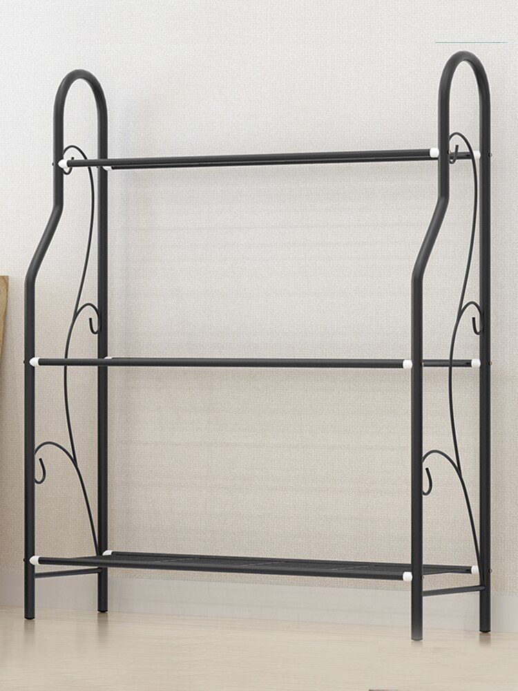 Gulvblomst stativ jern flerlags stue altan blomsterpotte rack væghængende grøn radise kød blomsterhylde