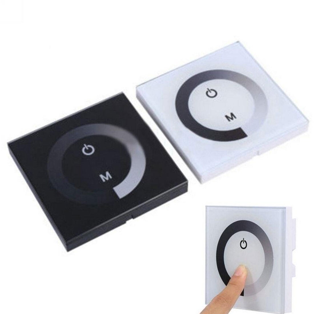 DC12V-24V RGB/RGBW single color wall mounted Touch Panel Controller glass panel dimmer switch Controller for LED RGB Strips lamp