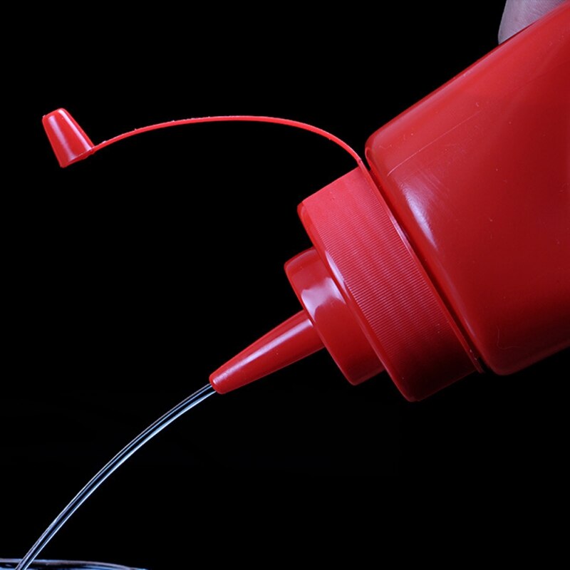 Squeeze Squirt Kruiderij Flessen met Twist Op Cap Deksels Ketchup Mosterd Mayo Sauzen Olijfolie Flessen Keuken Gadget