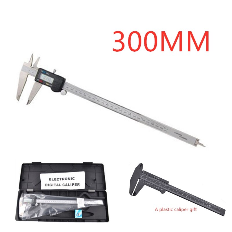 Digital Vernier Caliper paquimetro 150 200 mm ELEctronic RULER CALIbrator CALIBER GAUGE PACHOmeter 6 inch Micrometer Digicaliper: 300mm