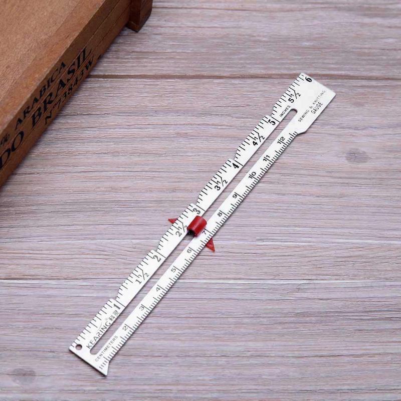 Materiał metaliczny linijka prosta 6 ''15 cm metalowa ręka patchworkowa linijka robić szycia robić pomiaru długości ściegu wysokiej jakości