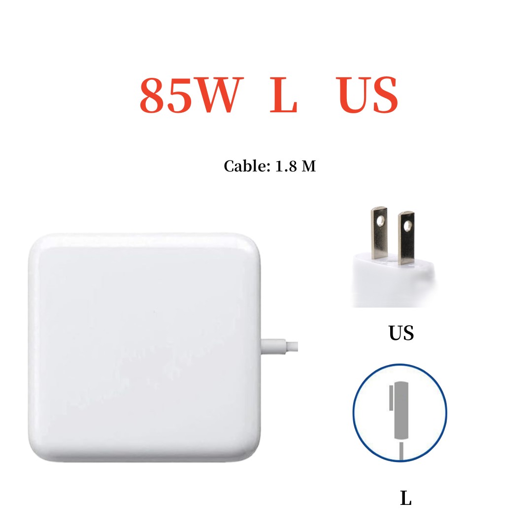 Compatible with MacBook Air 85W T/L-Tip Charger Computer Adapters for MacBook Pro/Air 13" 15"&17"Models A1424 A1398 A1151 A1175: WHITE
