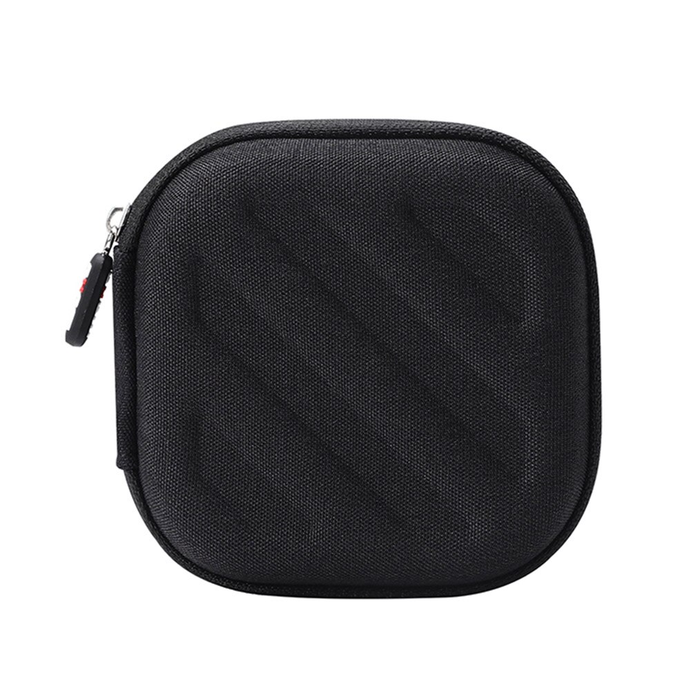 Oortelefoon Kabel Oordopjes Storage Hard Case Key Coin Zakken Draagbare Rits Hoofdtelefoon Draad Digitale Gadget Mannen Reistas: Black