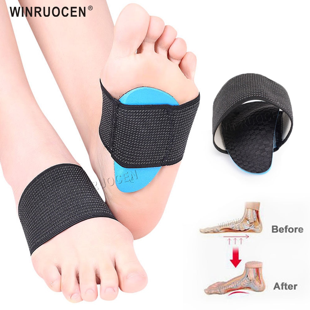 Bue støtte korrekt flat fot innersåle kvinner menn halv sko plantar fasciitis smerte innleggssåler hæl sporer fotpleie ortotiske innleggssåler