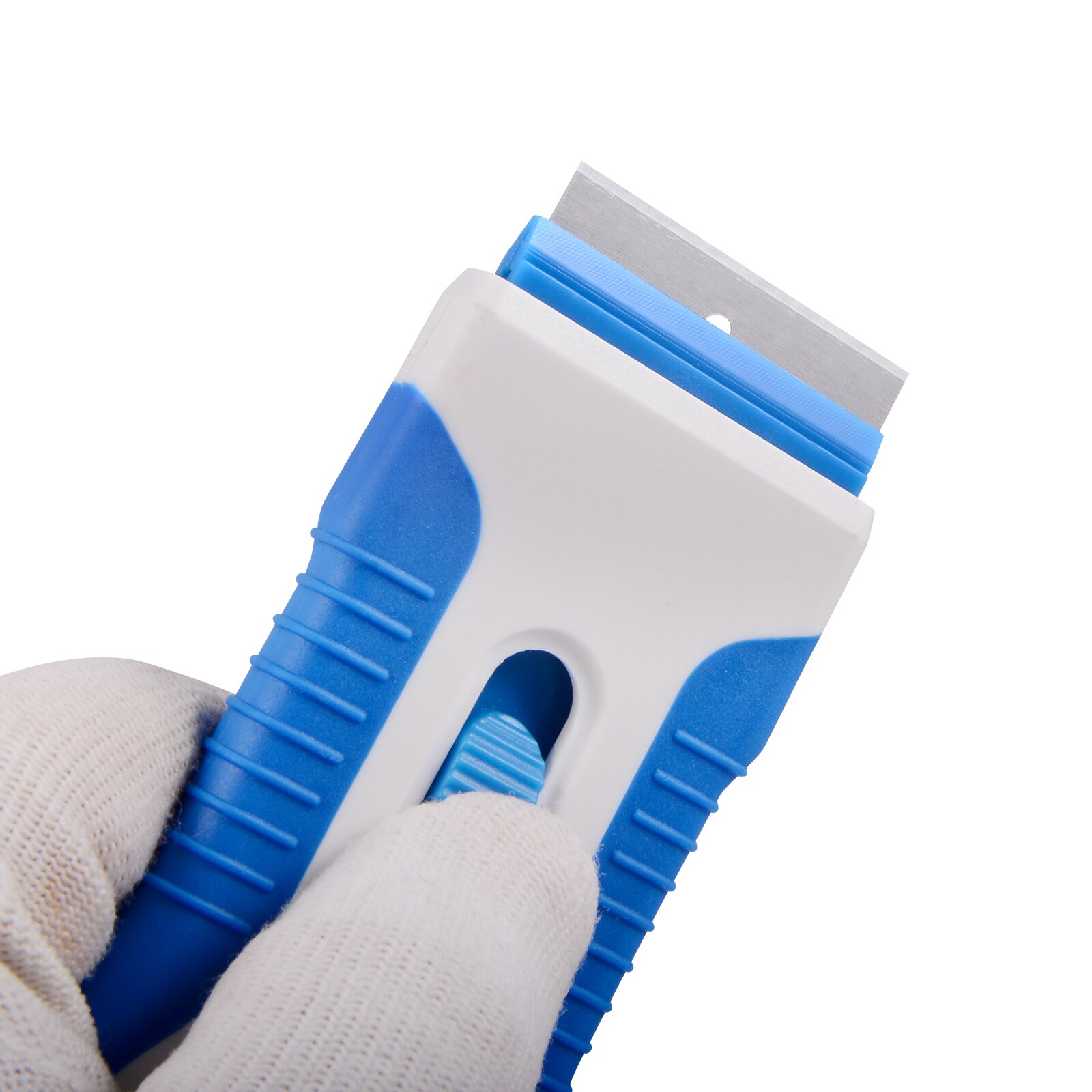 EHDIS Car Cleaning Razor Scraper Window Tint Oven Ceramic Sticker Remover Tool Vinyl Film Wrap Squeegee With Carbon Steel Blades