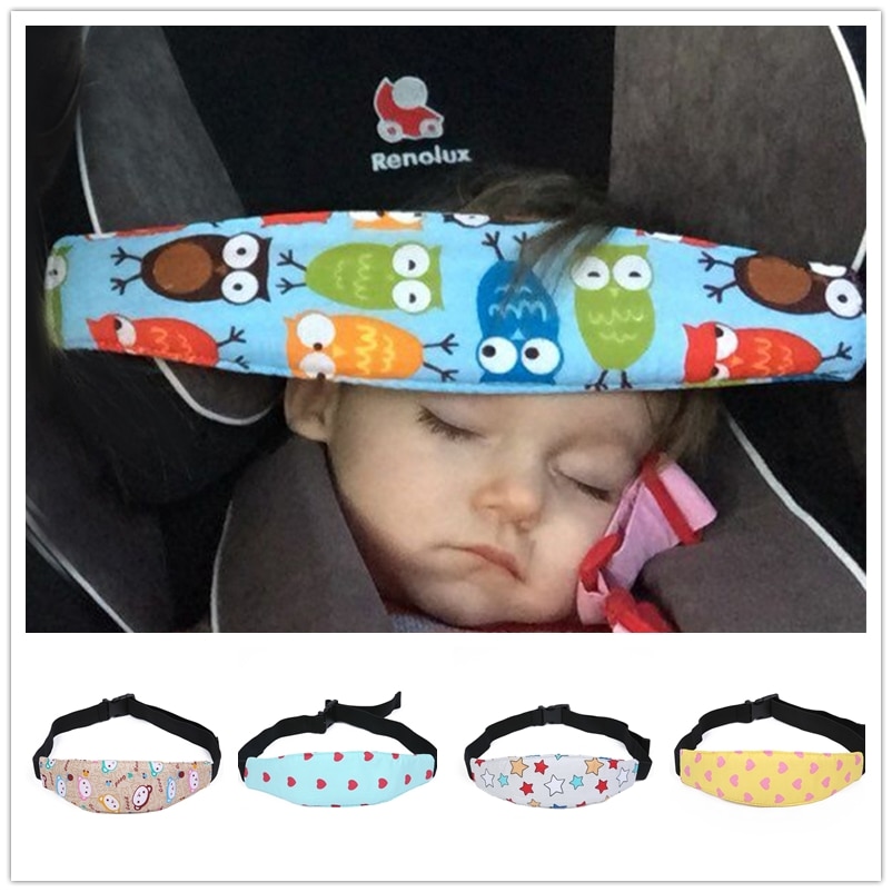 Newest Adjustable Baby Head Support Stroller Car Seat Fastening Belt Sleep Safety Strap Protective Cloth