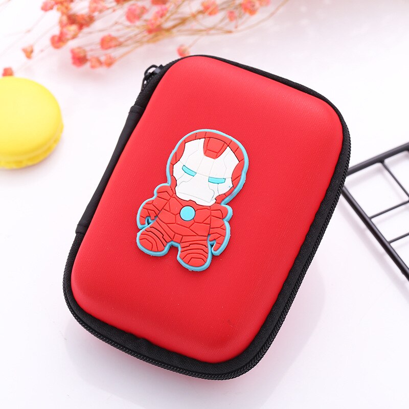 Carteiras kawaii de silicone com desenhos, de fone de ouvido, para crianças, meninos e meninas, porta-fones: 15