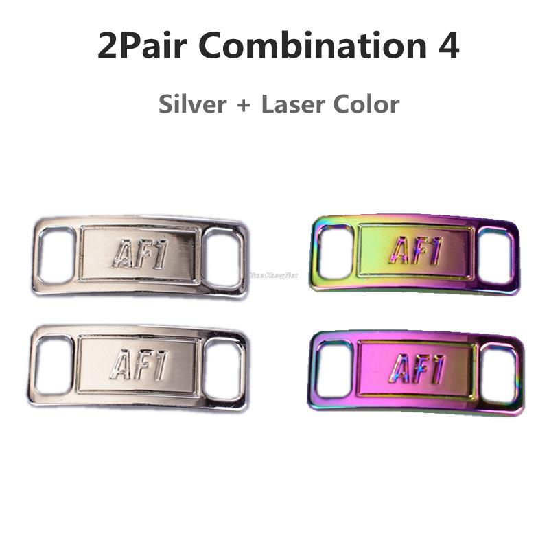 Combinación AF1 de abalorios de diamante para zapatos, cordones de , hebilla de Metal de , decoraciones, Chapa de la Fuerza Aérea 1, accesorios para zapatos