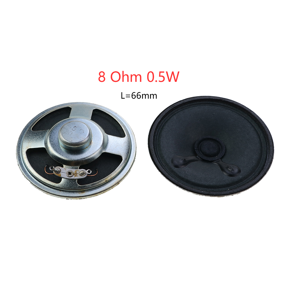 JCD 1 pz 8 ohm / 8R mini altoparlante 0.5w 1W 2W 3W 50mm 57mm 66mm 77mm diametro altoparlante altoparlante: Blu