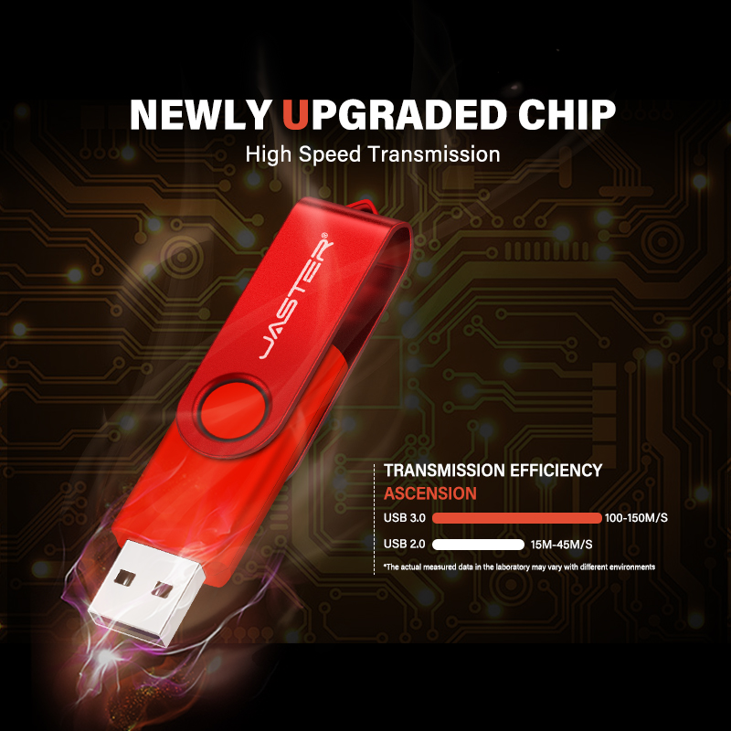USB 3.0 USB Flash Drive 128GB Rotatable Pen Drive 64G Wedding Memory Stick 32G 16G Free Chain Pendrive 8G Silver USB Stick