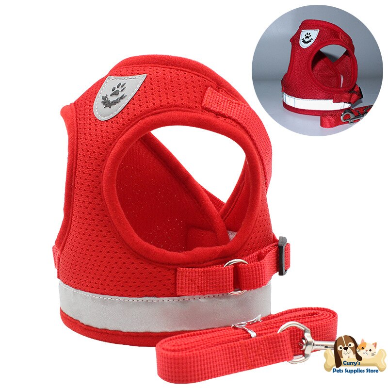 Pets Supplies Puppy Chihuahua Accessories Vest for Small Dog Harness Straps+Leash Lanyard Belt Set Walking Tractor Cheap Product
