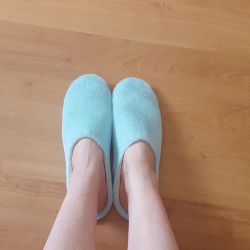 Zapatillas mujer Zapatillas interior Casa de peluche suave de algodón lindo Zapatillas Zapatos antideslizante piso casa sandalias deslizante para Mujeres para el dormitorio