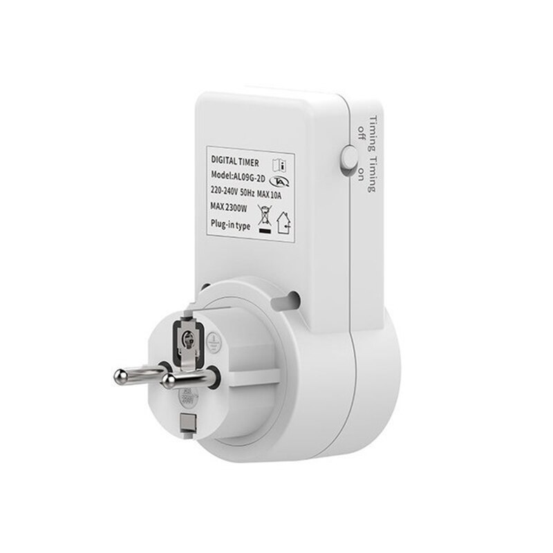 EU Plug Countdown Switch Two Digit Display Countdown Timer Time Control Telephone Battery Electric Vehicle Charging 10A 50Hz