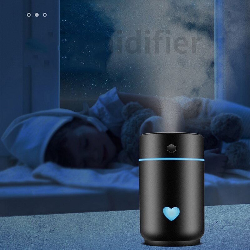 Car Air Humidifier Lamp Usb Portable Humidifier ABS Plastic Cylindrical Water Fog Machine Usb Mist Anti-Dry Air Purifier