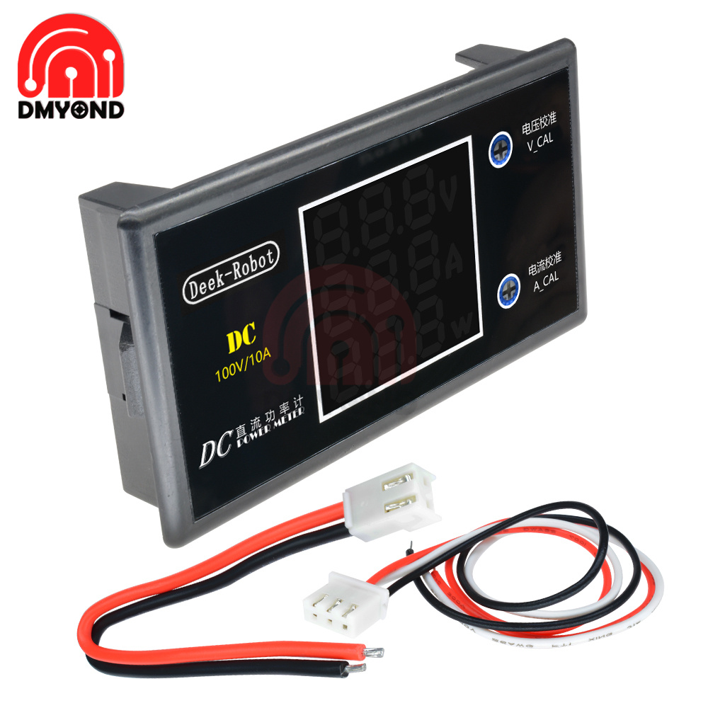 Dc 0-100V 5a 10a 250W 1000W Lcd Digitale Voltmeter Ammeter Wattmeter Spanning Stroom Vermogen Meter Volt Detector Tester Monitor