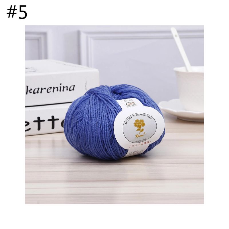 50g Soft Acrylic Fiber Thread Cashmere Wool Yarn DIY Handmade Knitting Crochet H7ED: 5