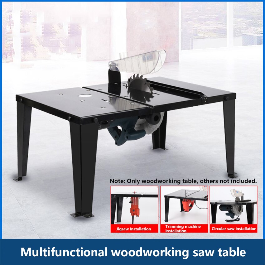Multifunctional Woodworking Workbench High Stainless Steel Work Table Household Portable Woodworking Saw Table
