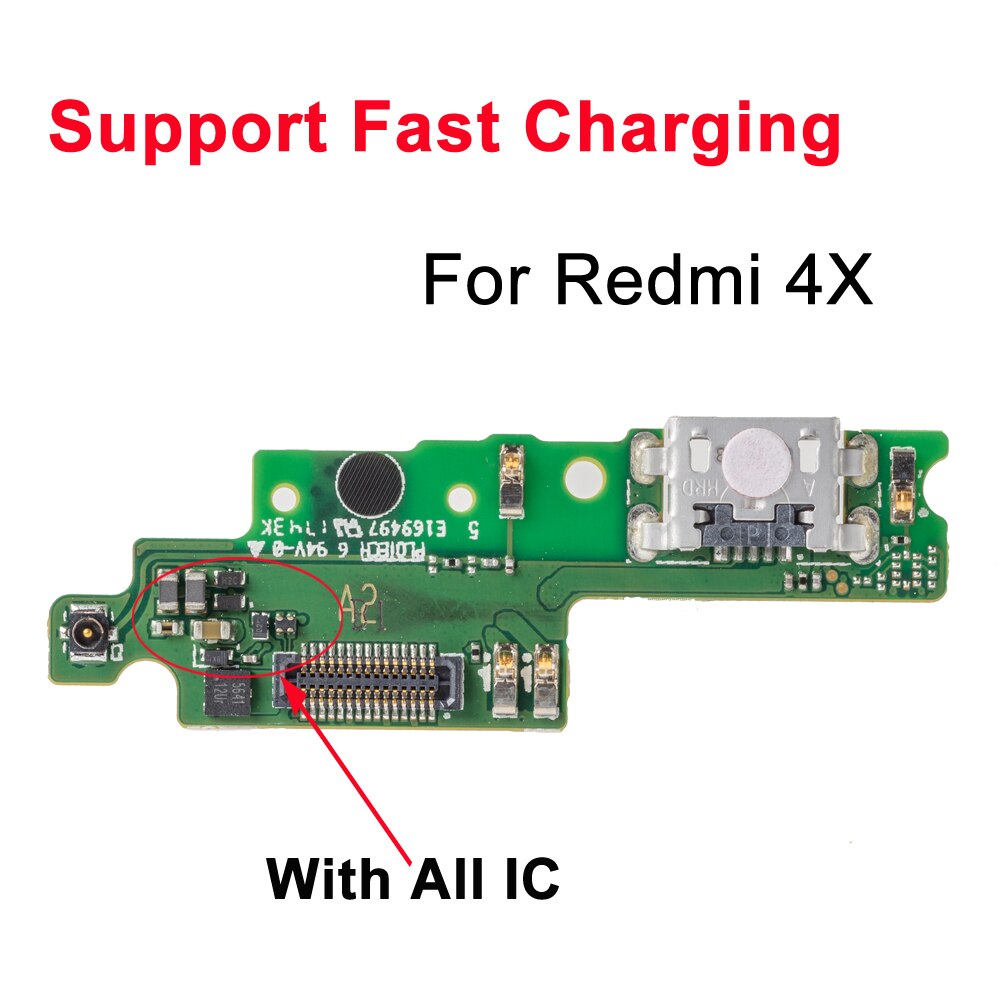 USB Charging Port Flex Support Fast Charging For Xiaomi Redmi 4 4A 4x 4pro 5 5A 5PLUS note 4 4x 5 Dock Charger Connector Flex