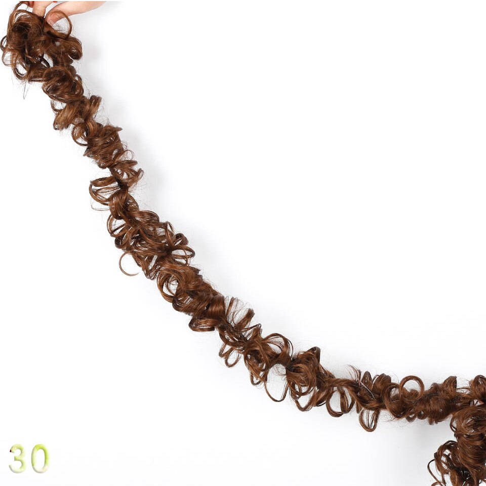 fibra resistente al calor accesorios para el cabello de novia banda rizada Chignon UPDO pelo sintético extensiones de cabello: 30