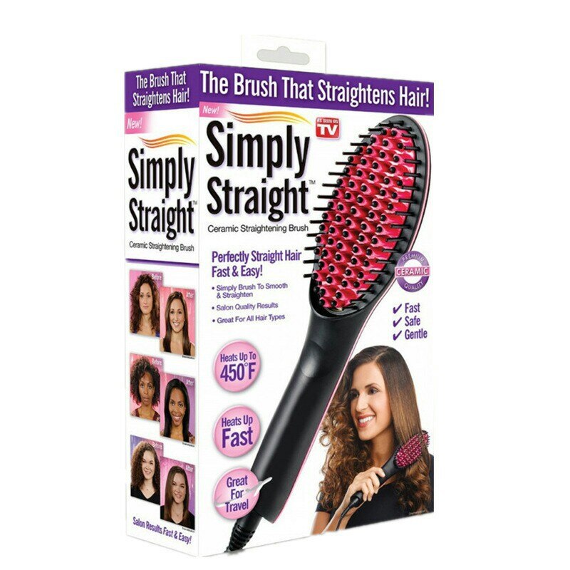 simply straight electric straight comb Electric hair straightner electric plywood ceramic hairdressing tools hair styling