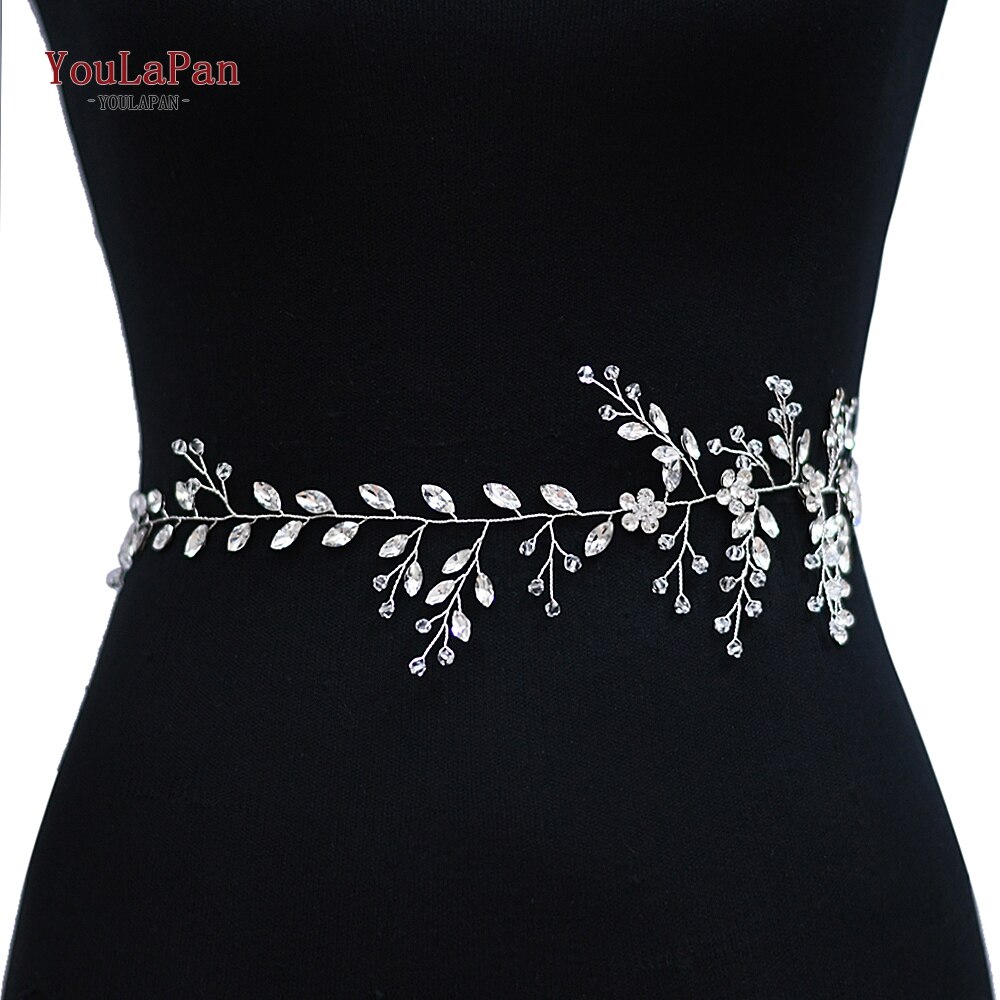 TOPQUEEN SH65 Bridal Belts Rhinestone belt Wedding Sash Belt for the Bride Wedding Accessories ivory bridesmaids dresses belt