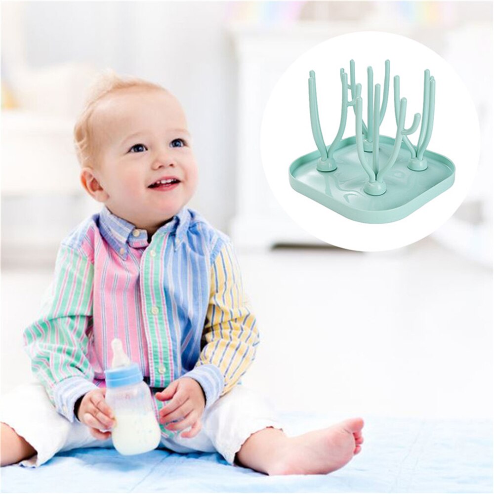 Baby Flasche Trocknen Gestell Baby Flasche Reinigung Trockner Abtropffläche Lagerung Gestell Baum bilden Trocknen Gestell Für Babys Flaschen Abnehmbare