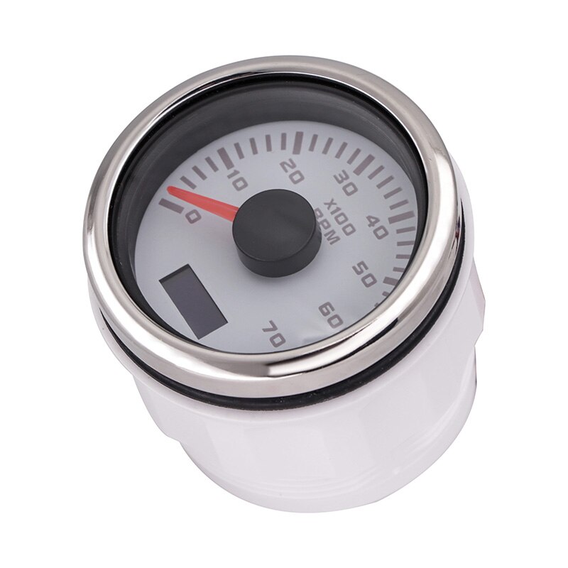 52mm Betriebsstundenzähler Drehzahlmesser 7000 RPM Außenborder Zähler Tacho Meter Messgerät Für Stiefel Marine Auto Mit verrotten Hintergrundbeleuchtung