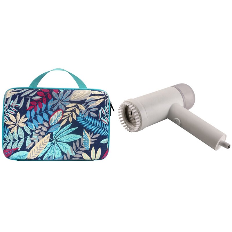 Hard EVA Travel Carry Case Cover Storage Bag with Electric Garment Steamer Iron EU Plug: Default Title