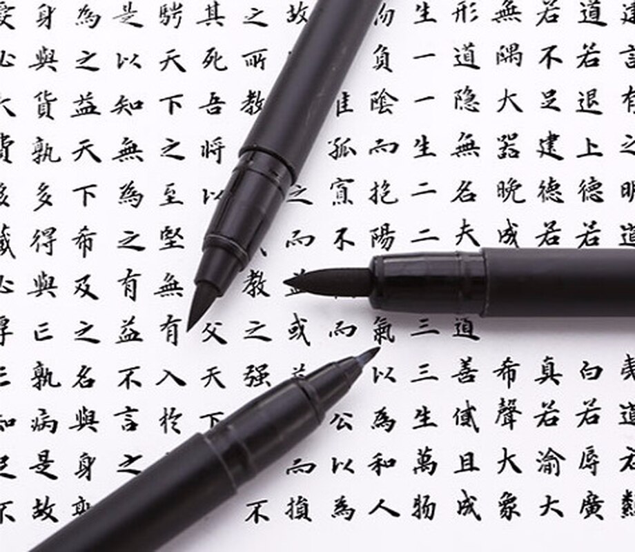 3pcs/Lot Japan Sakura PIGMA Calligraphy Brush Pen Fine/Medium/Bold Tip Black Ink Pens Brush Kalligrafie Pens