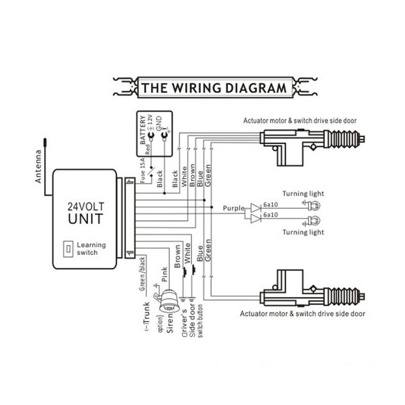 24V Truck Central Lock waterproof moisture-proof dust-proof vehicle keyless Entry System vehicle trucks central door lock