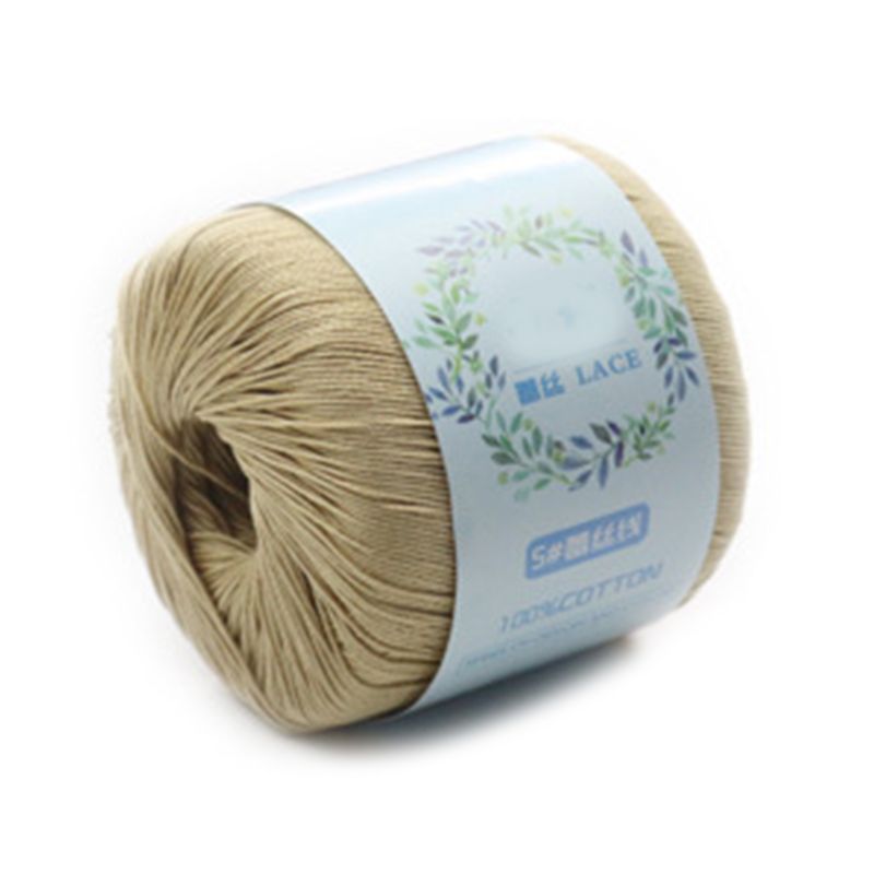 1 Roll Mercerized Cotton Cord Thread Medium Fine Solid Color DIY Hand Knitting Yarn for Embroidery Crochet Pearl Lace: 16