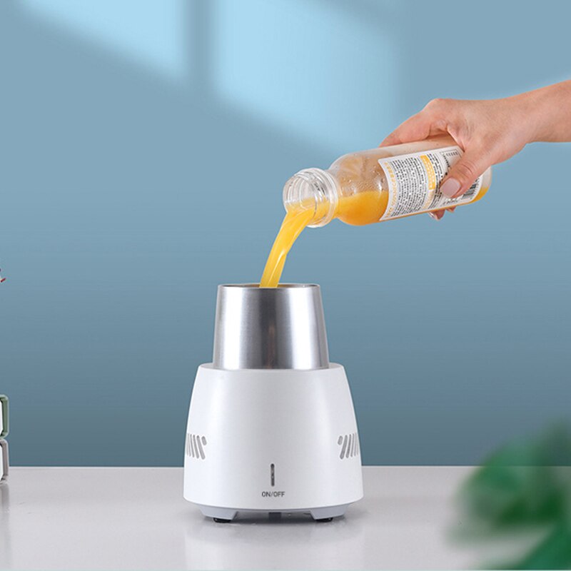 Kbxstart 350ml draagbare koelkast, beker voor koude dranken, instant koeling, bekerkoeler, vriezer, desktop vriesmachine, waterkoker
