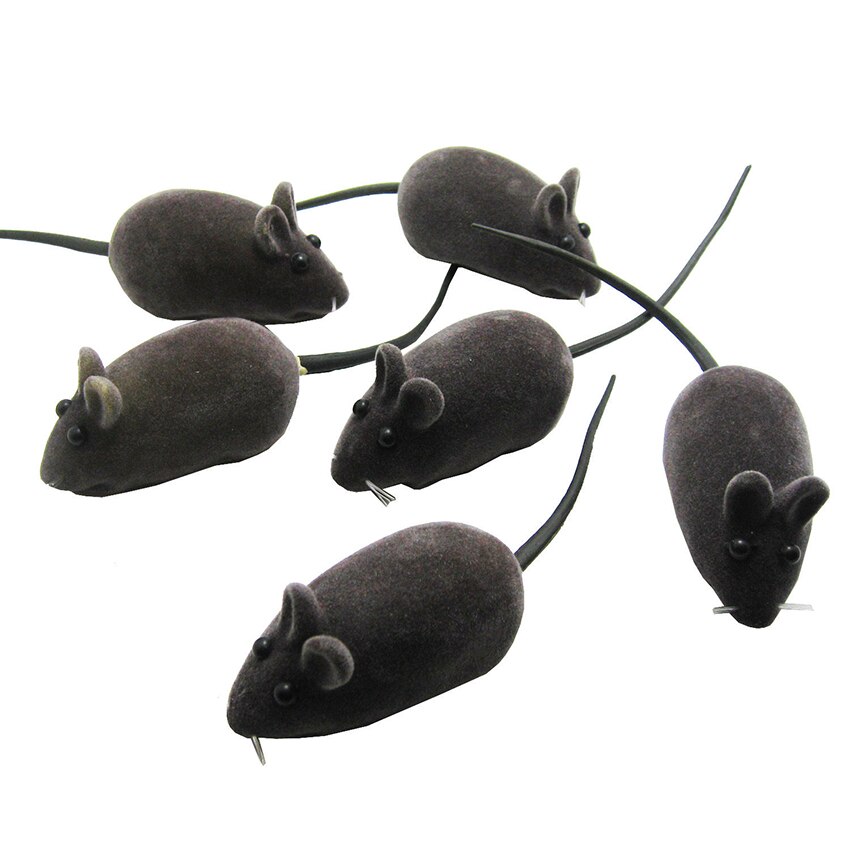 2Pcs Mouse Squeak Sound Funny Rat Playing Toy For Cat Kitten Pet Mini Funny Playing Toys For Cats Kitten