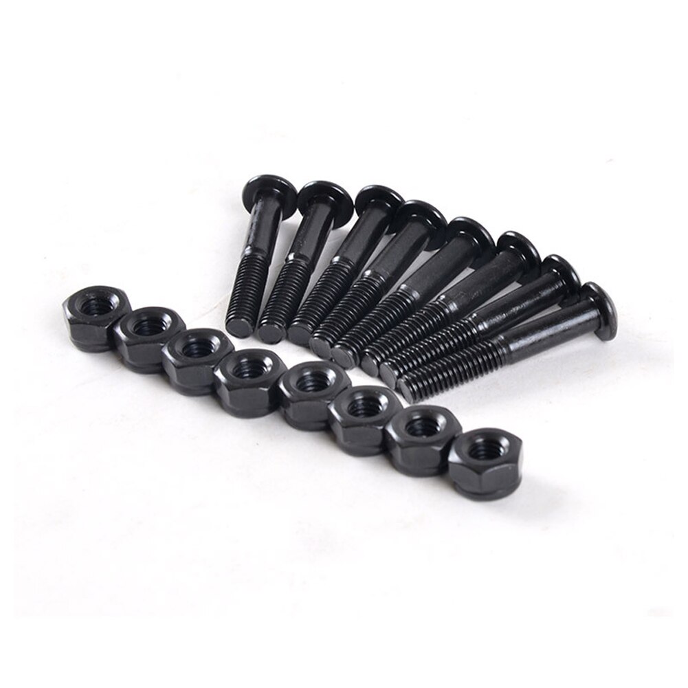 33mm Repair Scooter Hex Hardware Truck Skateboard Bolts Screws Set Rebuilding Longboard Roller Skate Carbon Steel With Nuts